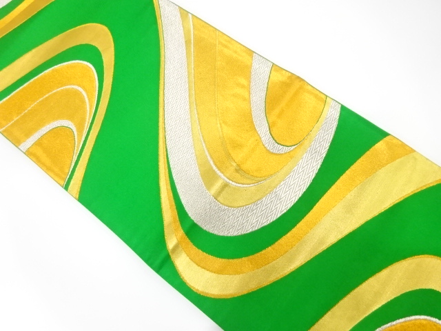 JAPANESE KIMONO / ANTIQUE FUKURO OBI / SILK / WOVEN STREAM